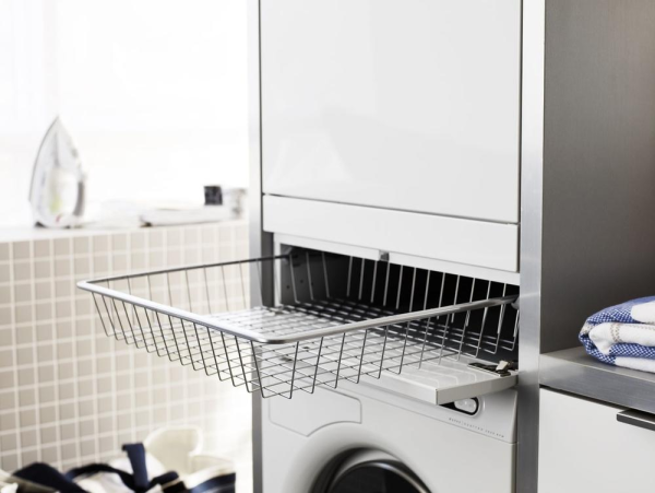 Выдвижная корзина для белья Asko HB1153W (белый)