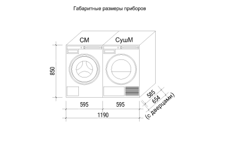 Комплект Asko Logic 1 (W4086C.W/3, T408HD.W)