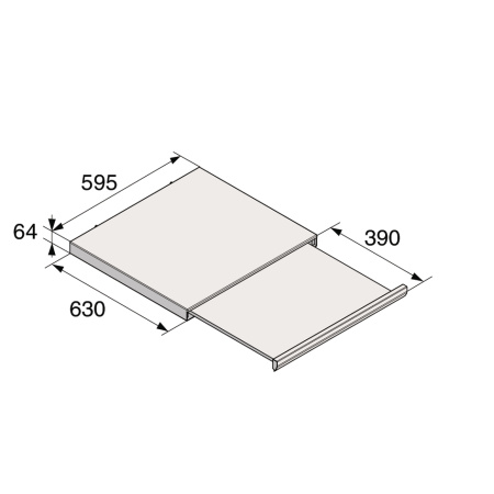 Полка выдвижная Asko HS60W (белая)