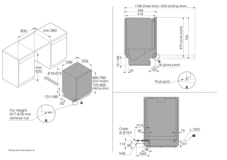 Встраиваемая посудомоечная машина Asko DSD644B/1