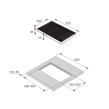 Варочная поверхность домино Asko HID352GC