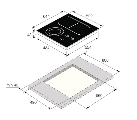 Индукционная варочная панель Asko HI1655G